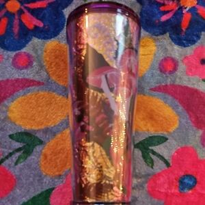 Starbucks 2022 Fall Iridescent Foil Berry Woodland Mushroom 24 Oz Cup